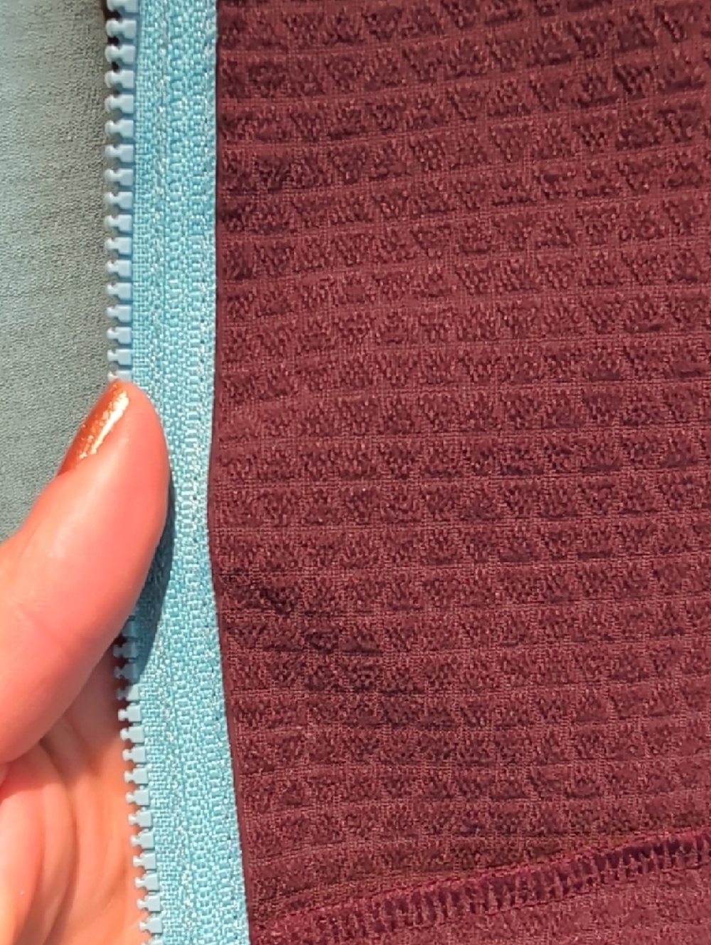 Saucony Teal Cream Brown Colorblock Zip Utility Jacket - Picture 7 of 13